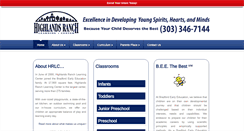Desktop Screenshot of highlandsranchlearning.com
